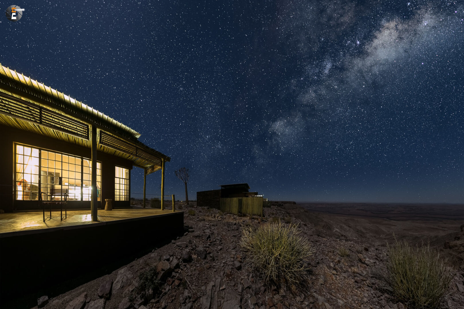 Night stop at the ridge of the canyon