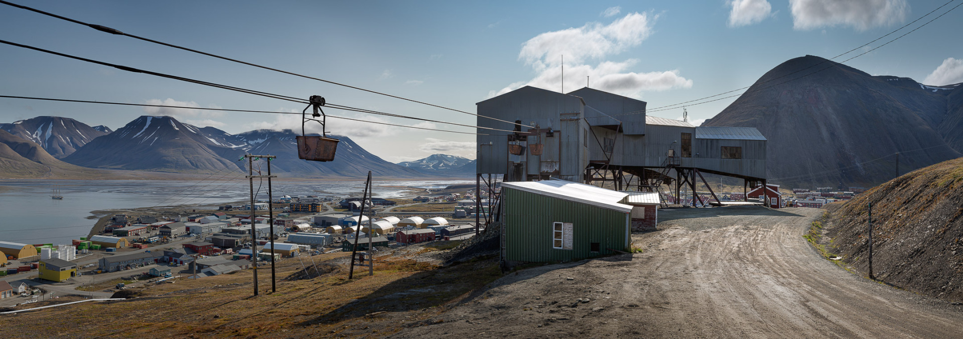 Old coal mining cableway