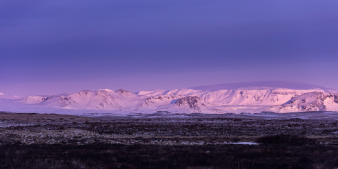 Icelandic highland in morning light
