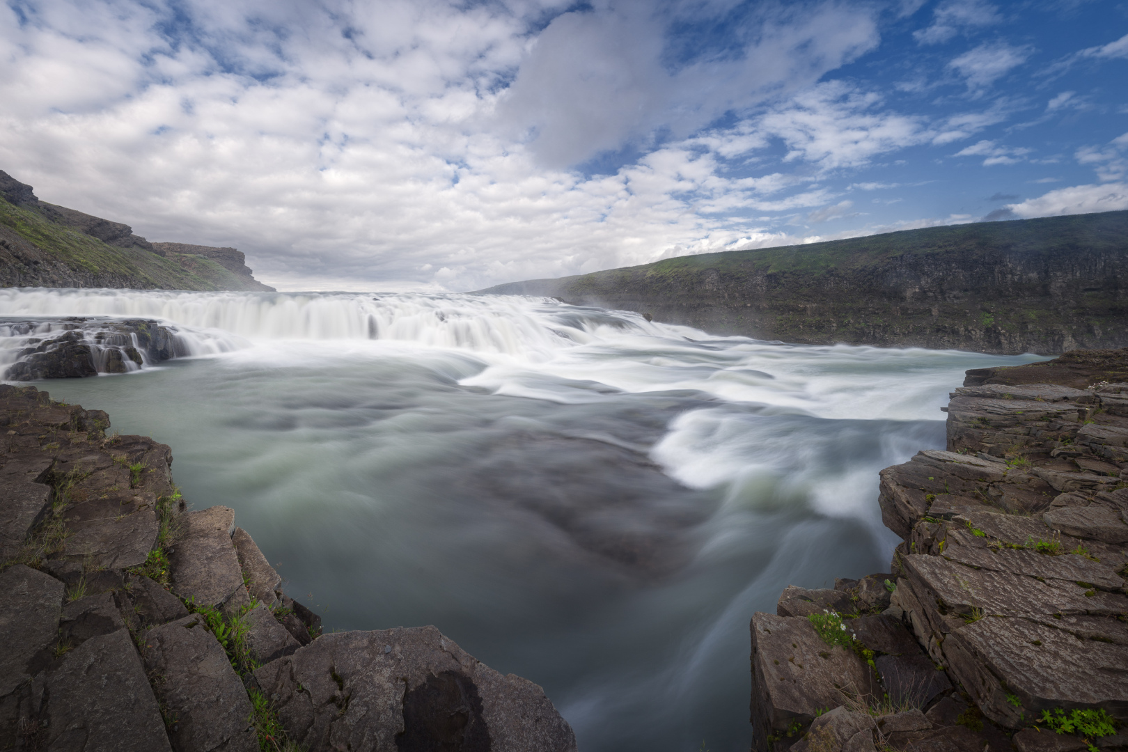 Very close to the fall