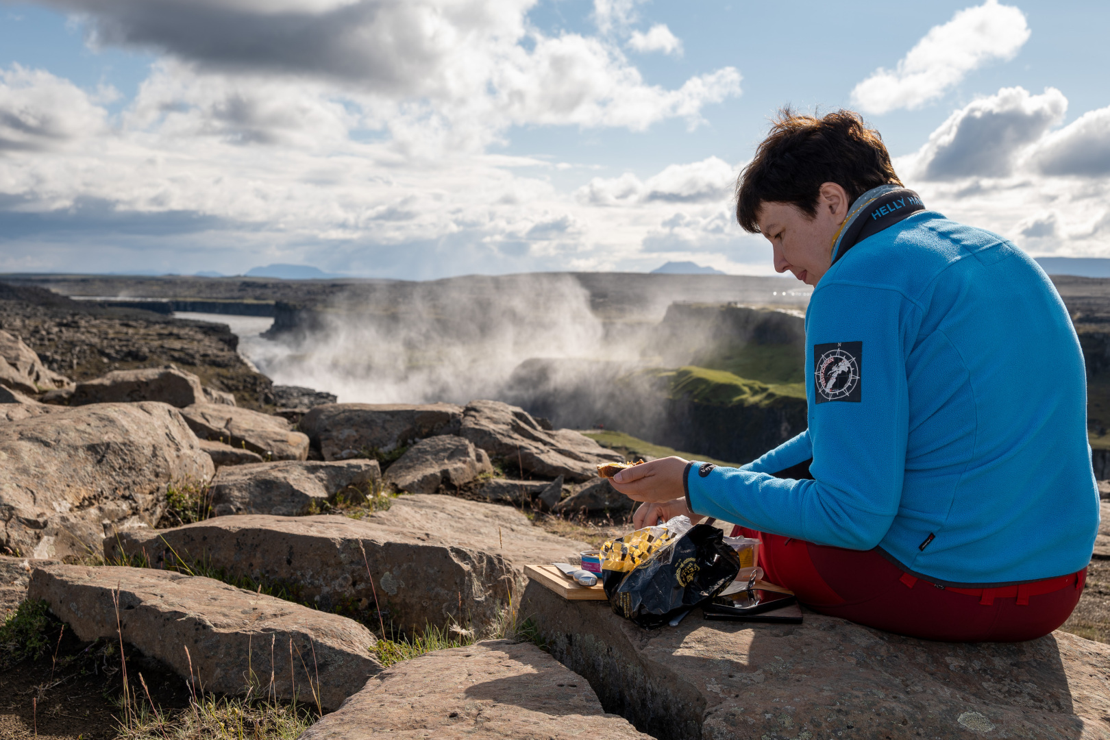 Malzeit unter Islands Sonne