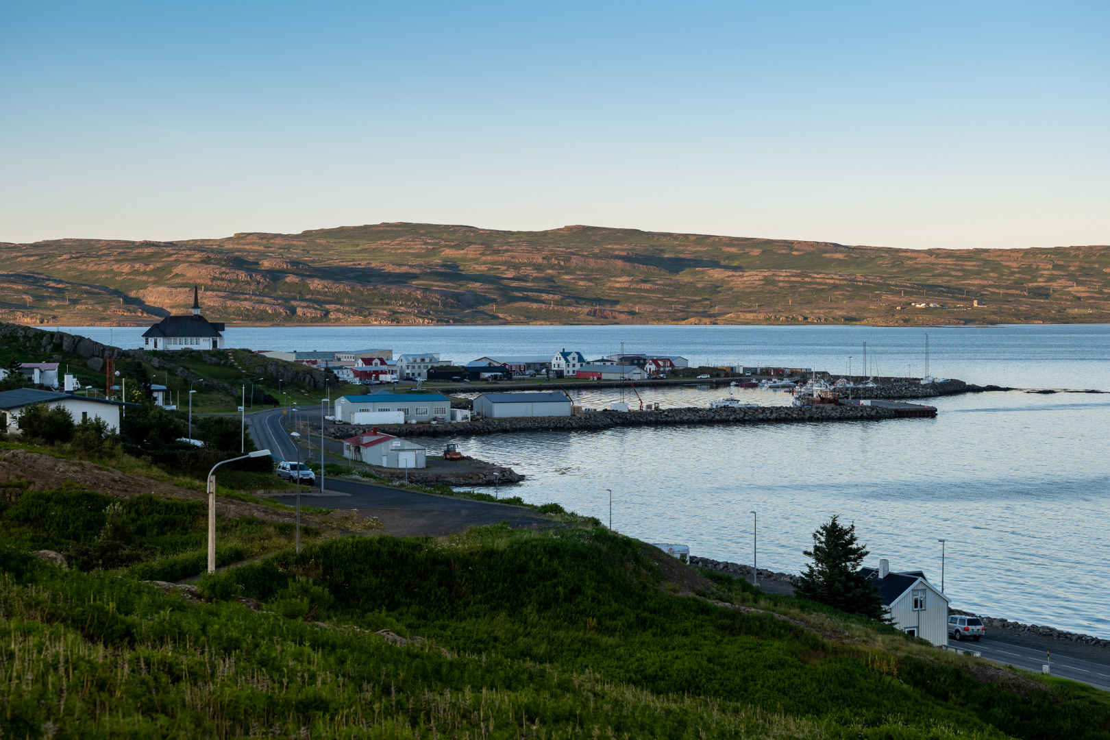 Abendlicht in Hólmavík