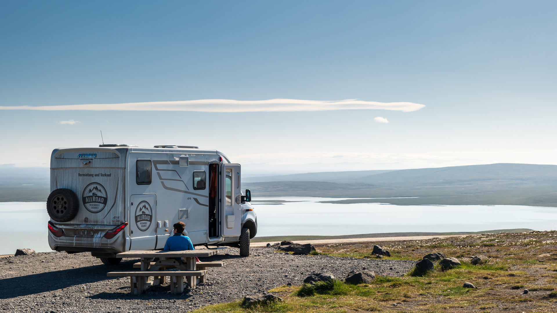 Auf der Kjölur, Höfsjökull in Sicht