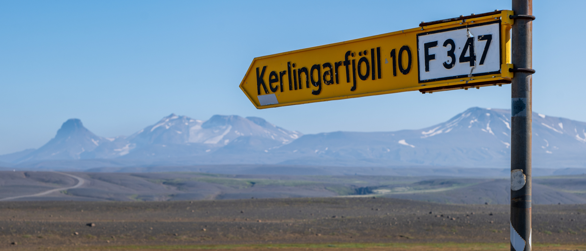 Kerlingafjöll in Sicht