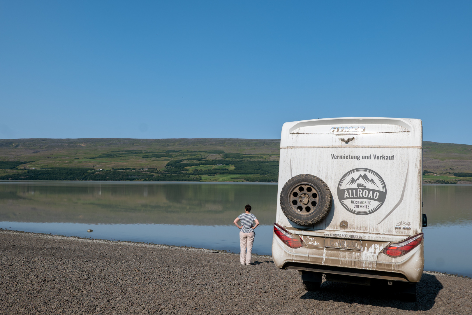 Am Hausstrand des Campingplatzes