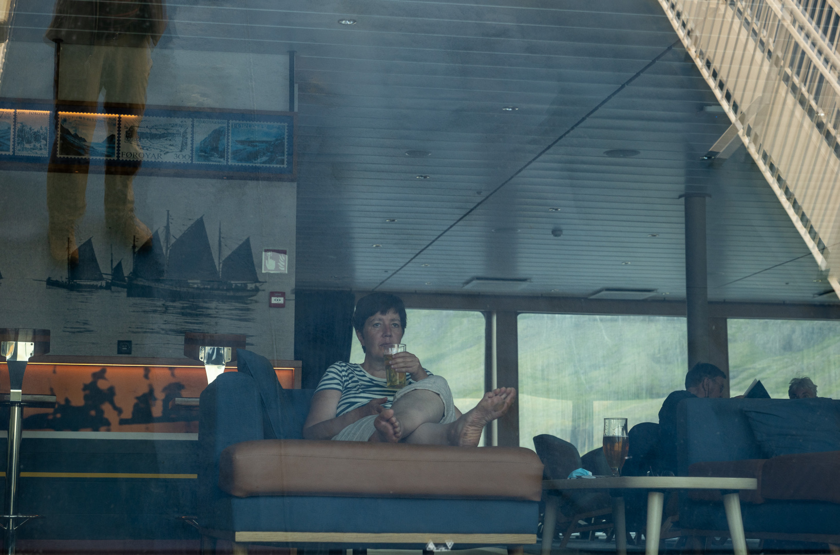 Platz genommen auf dem Panoramadeck